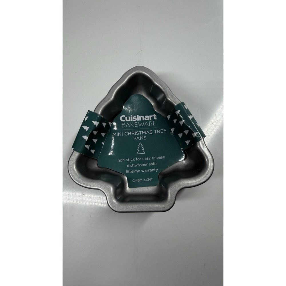 Cuisinart Mini Christmas Tree Shaped Pans New Set of 4
